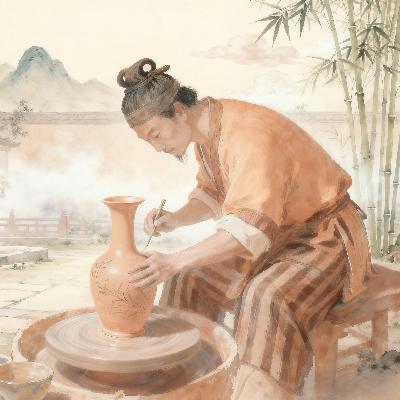第二十章《盛唐瓷语:一窑烟火里的千年风骨 》唐瓷 “形” 承日用巧,“器” 载盛唐意 第二十章《盛唐瓷语:一窑烟火里的千年风骨 》唐瓷 “形” 承日用巧,“器” 载盛唐意
