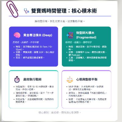 Ep469《林栗伃》雙寶媽創業的時間管理術 Ep469《林栗伃》雙寶媽創業的時間管理術