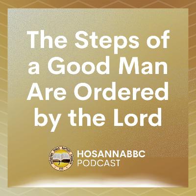 The Steps of a Good Man Are Ordered by the Lord - Rev. Provy R. Cadelina The Steps of a Good Man Are Ordered by the Lord - Rev. Provy R. Cadelina