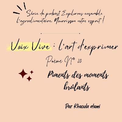 Poème N°20 : Piments des moments brûlants
