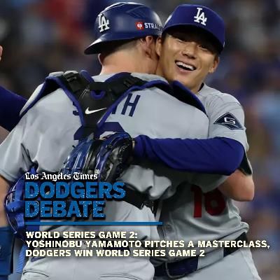 Yoshinobu Yamamoto pitches a masterclass, Dodgers win World Series Game 2 | Dodgers Debate
