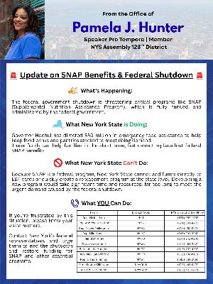 Update on SNAP Benefits & Federal Shutdown Update on SNAP Benefits & Federal Shutdown