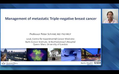 Metastatic BRCA-Negative, Triple-Negative Breast Cancer — An Interview with Prof Peter Schmid on Optimal Management (Companion Faculty Lecture)