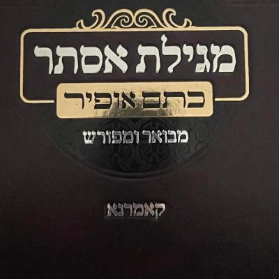 Megillat Esther - L14Y24 - Rabbi of Komarno - lesson 14 - 2024