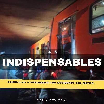 Denuncian a Sheinbaum por accidente del Metro.