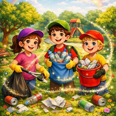 Sihirli Park Temizliği Sihirli Park Temizliği