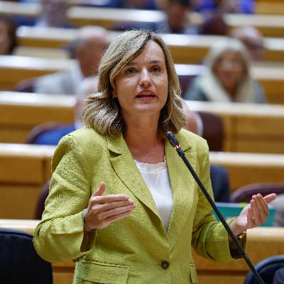 Pilar Alegría considera que los equipos con patrocinio israelí no deberían participar en la Vuelta a España: "Seríamos partidarios de que se adoptara la misma posición que se adoptó con referencia a Rusia"