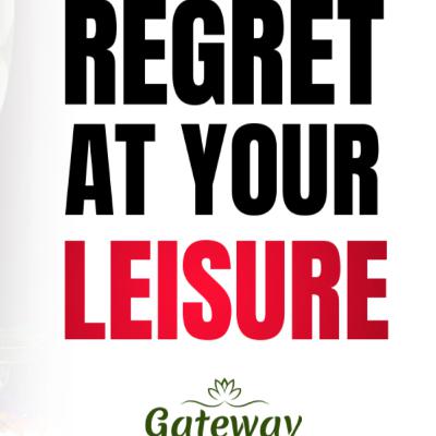 Regret at Your Leisure Regret at Your Leisure