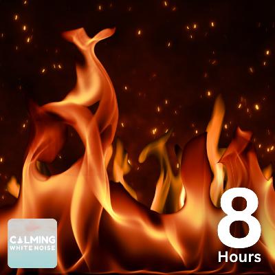 Crackling Fireplace Sounds (8 Hours) | Cozy Fire Ambience for Relaxation & Stress Relief