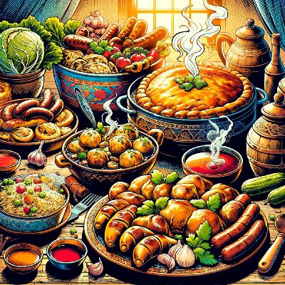 Russian cuisine through nationalities