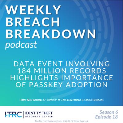 The Weekly Breach Breakdown Podcast by ITRC: The Future is Now - S6E18