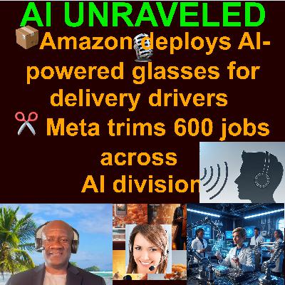 AI Daily News Rundown: 🚨Open letter demands halt to superintelligence development 📦 Amazon deploys AI-powered glasses for delivery drivers ✂️ Meta trims 600 jobs across AI division 🤯Google’s Quantum Leap Just Bent the AI Curve & more (Oct 23 2025)
