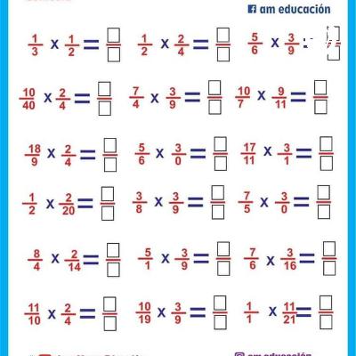 Multiplicar fracciones