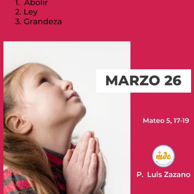 Mateo 5, 17-19