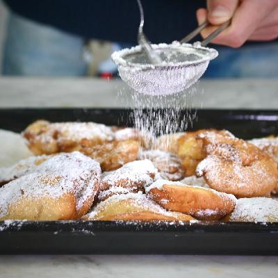 Apfelringe in Bierteig