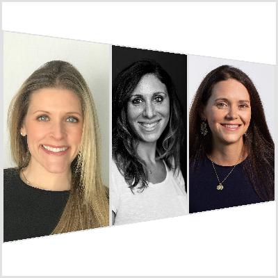 Tracey Turner ('00), Lisa Phillips ('03), and Sarah Fox ('02)