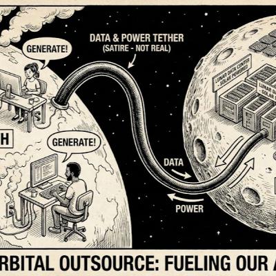 Big Tech Wants Data Centers in Space ビッグテック、宇宙にデータセンターを建設 Big Tech Wants Data Centers in Space ビッグテック、宇宙にデータセンターを建設