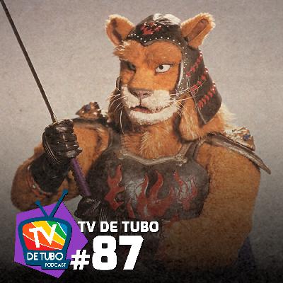 TV de Tubo #87 - Lion Man (laranja e branco)