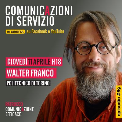 Comunicazioni di Servizio del 11/04/2024: ospite Walter Franco (Politecnico di Torino)