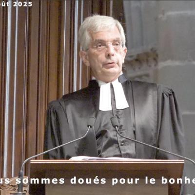 Nous sommes doués pour le bonheur (Genèse 2:7-8 ; Psaume 1er ; Matthieu 5:3-12)