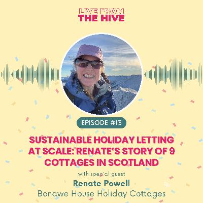 Ep #13 - Sustainable Holiday Letting at Scale: Renate’s Story of 9 Cottages in Scotland with Renate Powell