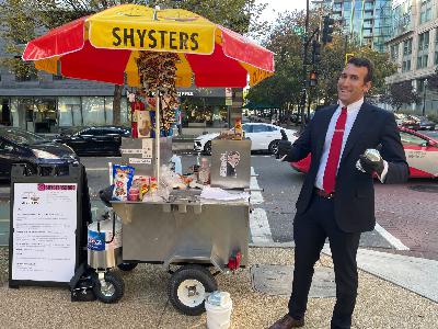 This furloughed IRS lawyer is living out his dream of being a hot dog vendor This furloughed IRS lawyer is living out his dream of being a hot dog vendor