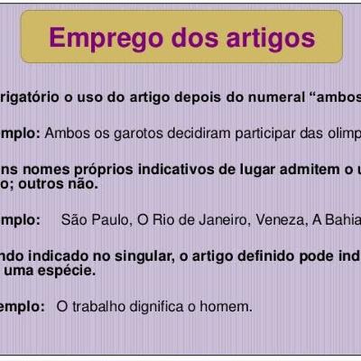 Artigo- Classificações