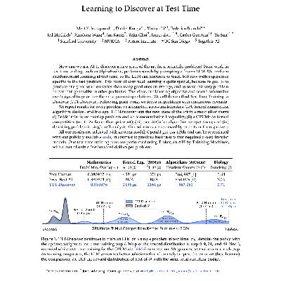 【第522期】TTT-Discover：通过测试时训练实现科学发现