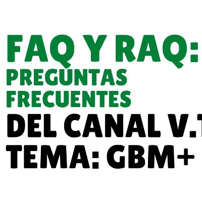 19. FAQ y RAQ del canal Herramientas Patrimoniales con Gaspar Vol. I Versión GBM+ Preguntas frecuentes