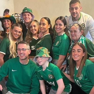 Troy Parrott's family in Prague