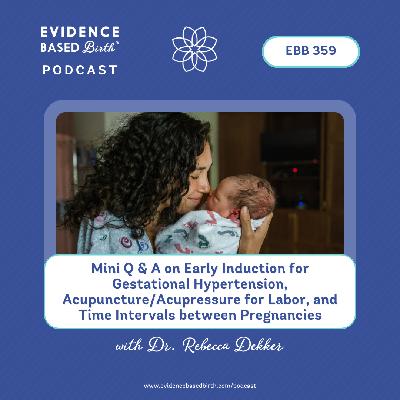 EBB 359 - Mini Q & A on Early Induction for Gestational Hypertension, Acupuncture/Acupressure for Labor, and Time Intervals between Pregnancies