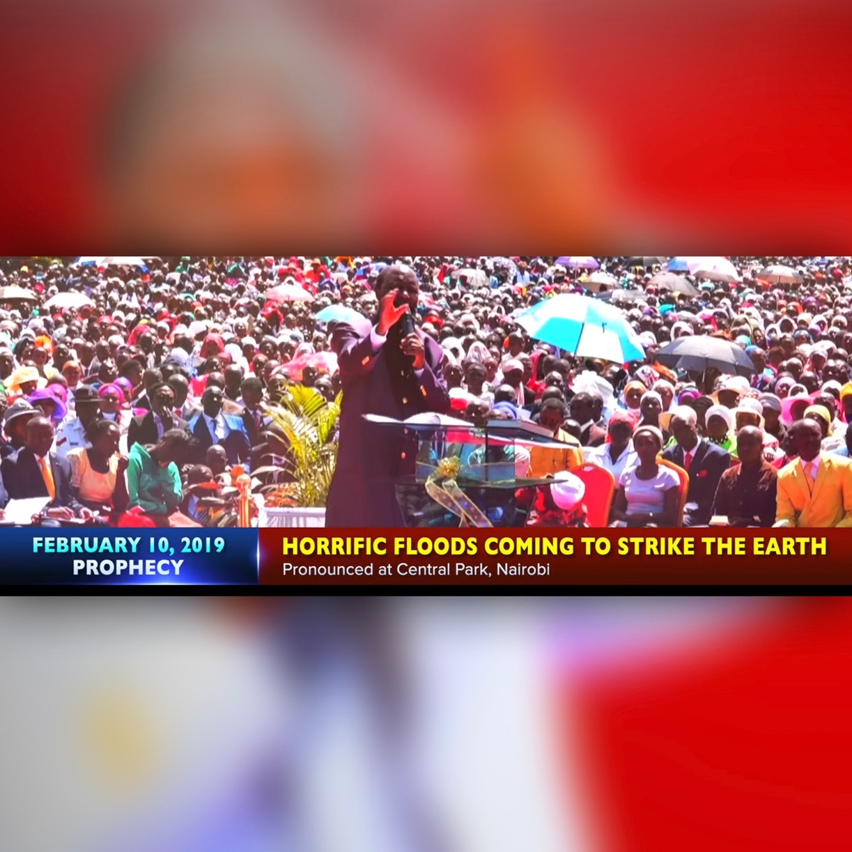 EPISODE 314 - 10FEB2019 - PROPHECY OF HORRIFIC FLOODS COMING TO STRIKE THE EARTH - PROPHET DR. OWUOR episode artwork