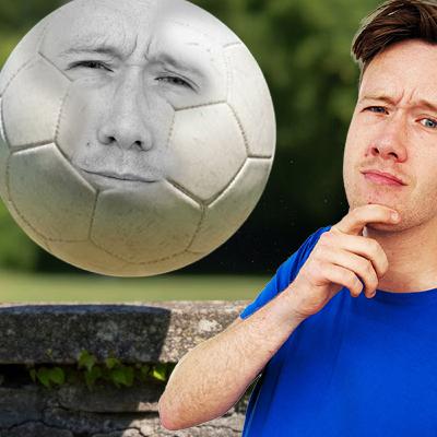 Football Over the Wall