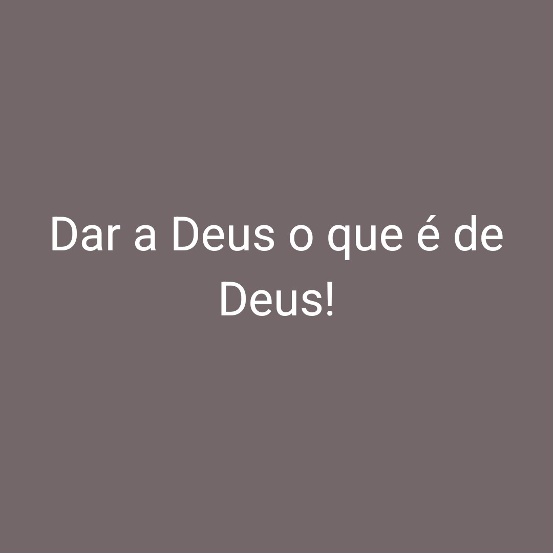 Dar a Deus o que é de Deus episode artwork