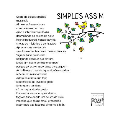 Proverso: "Simples Assim", por Anne Cristina