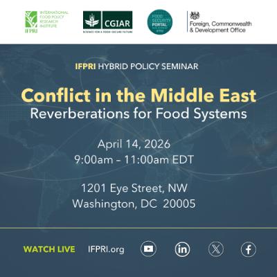 Conflict in the Middle East: Reverberations for Food Systems Conflict in the Middle East: Reverberations for Food Systems