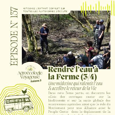 #137 Rendre l’eau à la Ferme (3/4) 💦🪲 Partie 3 : Une médecine qui ralentit l’eau & accélère le retour de la Vie