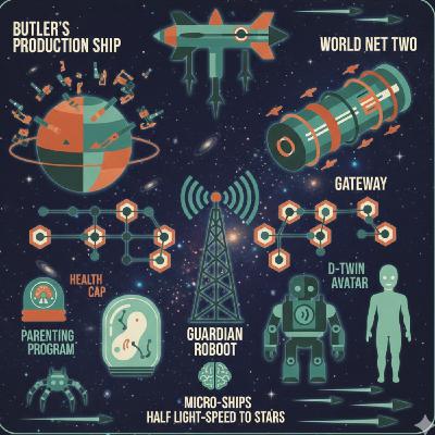 In 2059 AI Rebirthing Humanity (Space)