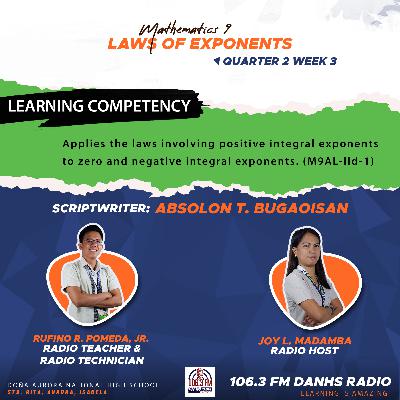 Math 9 - Laws of Exponents