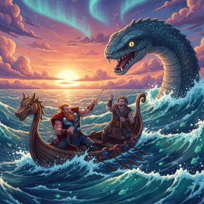 Historias de Vikingos: Thor En Mitad Del Mar