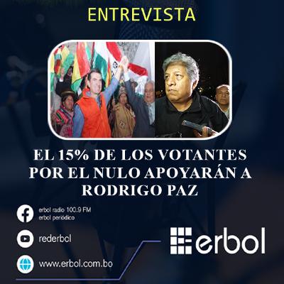 El 15% de los votantes por el nulo apoyarán a Rodrigo Paz