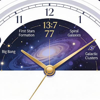 El reloj cósmico que no existe y los 13.770 millones de años del universo