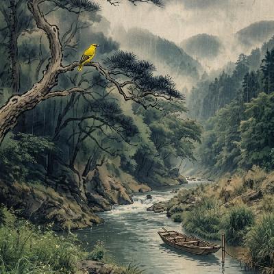 三年级下：滁州西涧：跟着韦应物躲进山谷——一只小船在雨里悄悄"摆烂"