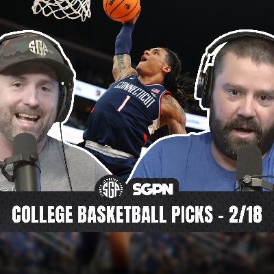 College Basketball Picks Wed Feb 18th | Sports Gambling Podcast (Ep. 2499)