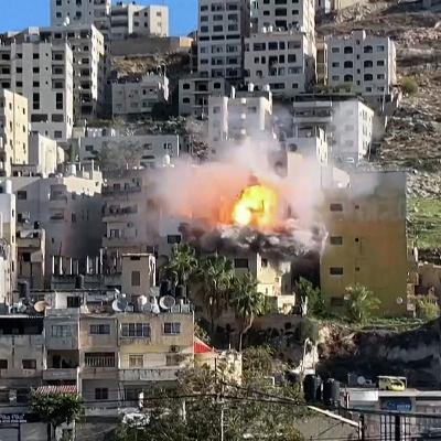 Palestinian prisoner's home blown up by Israeli forces in Nablus Palestinian prisoner's home blown up by Israeli forces in Nablus