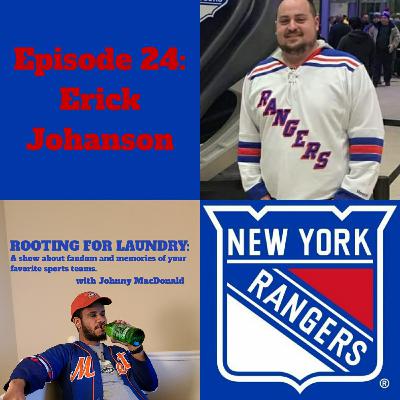 New York Rangers with Erick Johanson New York Rangers with Erick Johanson
