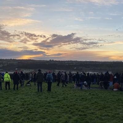 Crowds gather to celebrate Winter Solstice at Newgrange