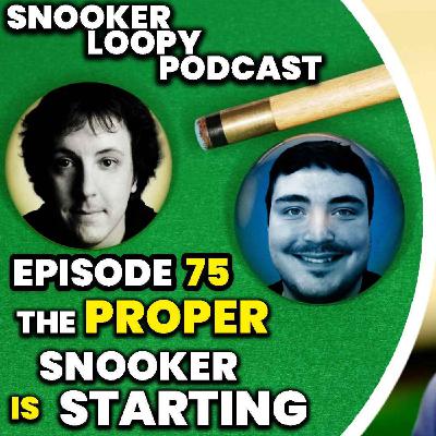 The Proper Snooker is Starting The Proper Snooker is Starting