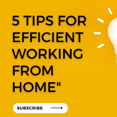 "Tips for Staying Productive and Motivated When Working from Home"