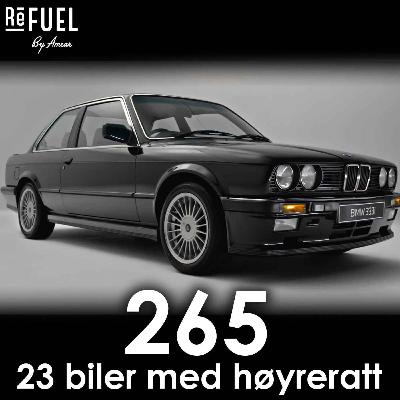 #265 - 23 biler med høyreratt
